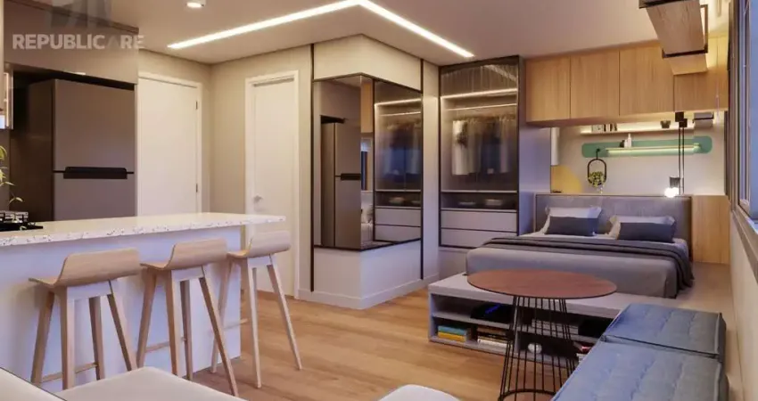 Apartamento à venda no jardim do salso, 30 m² com 1 dormitório/quarto disponível.