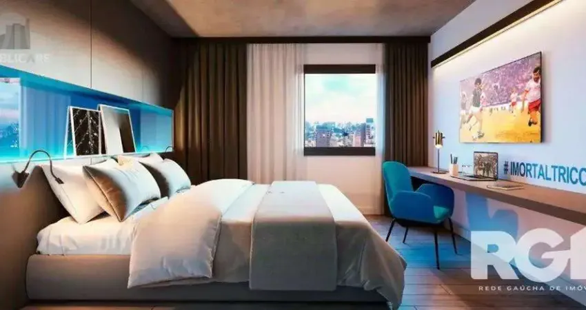 Apartamento à venda em moinhos de vento com 19m² e 1 dormitório/quartos disponíveis.