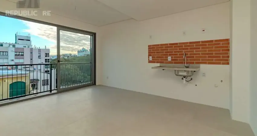 Apartamento à venda no bairro farroupilha com 37 m² e 1 dormitório/quarto disponível.
