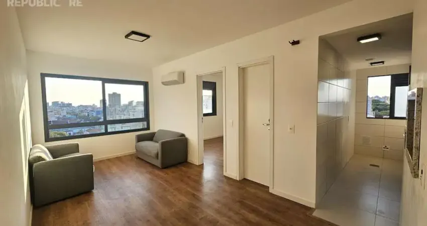 Apartamento à venda no bairro farroupilha com 44 m² e 1 dormitório/quarto