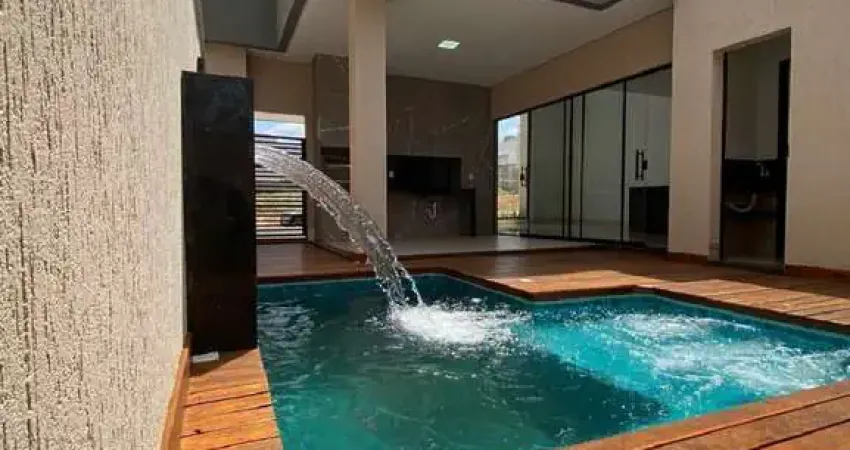 Venda linda casa condomínio jardins bolonha com piscina - goiania/go