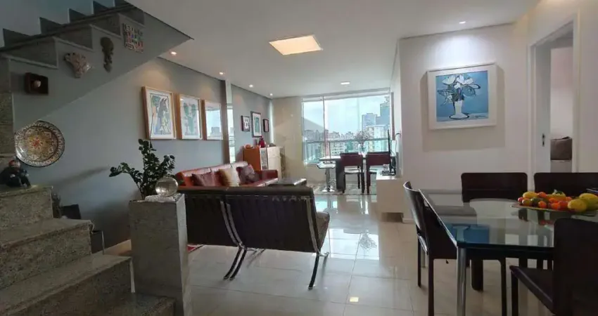 Cobertura à venda, 3 quartos, 1 suíte, 3 vagas, funcionários - belo horizonte/mg