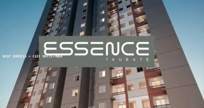 Apartamento para venda em taubaté, barranco, 2 dormitórios, 1 banheiro, 1 vaga