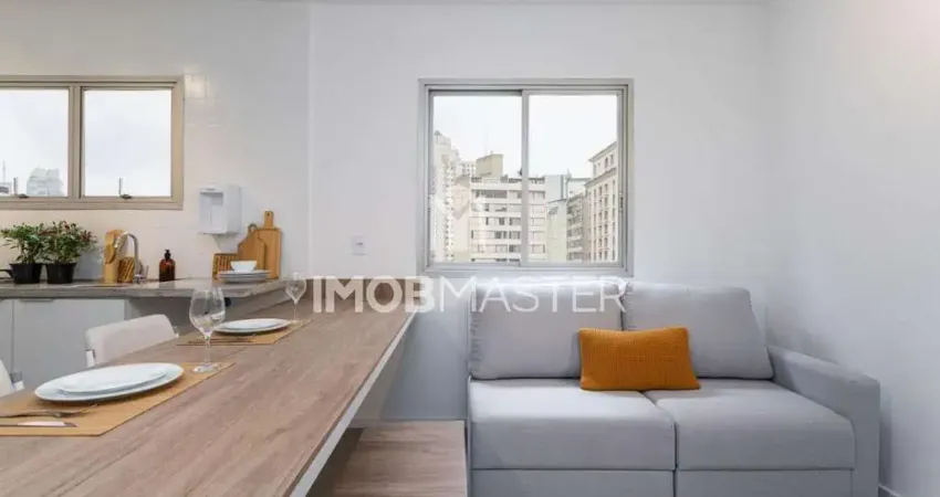 Apartamento com 32 m², 1 quarto sendo 1 suíte à venda no bairro bela vista.
