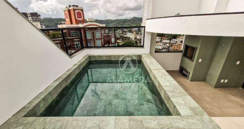 Cobertura com 3 dormitórios à venda, 244 m² por r$ 2.350.000,00 - jardim blumenau - blumenau/sc
