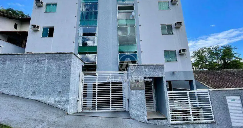 Apartamento com 2 dormitórios para alugar, 70 m² por r$ 2.056,00/mês - água verde - blumenau/sc