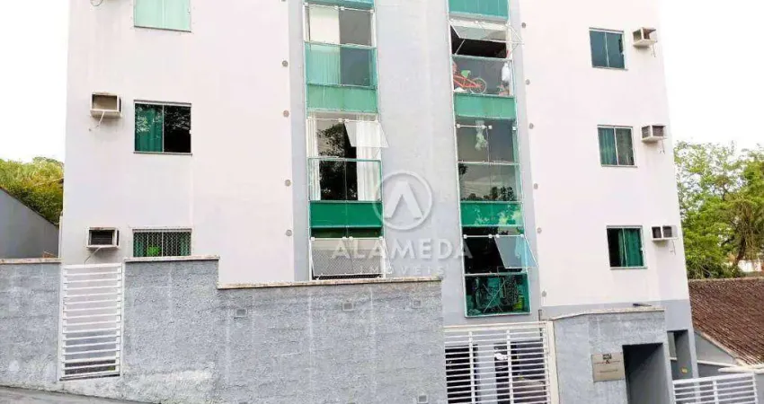 Apartamento com 2 dormitórios para alugar, 70 m² por r$ 2.056,00/mês - asilo - blumenau/sc