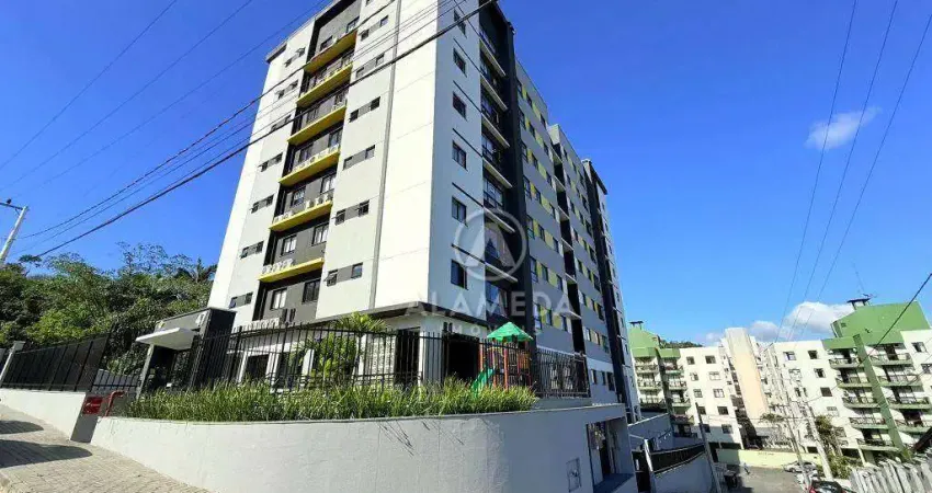 Apartamento com 2 dormitórios à venda, 63 m² por r$ 390.000,00 - escola agrícola - blumenau/sc