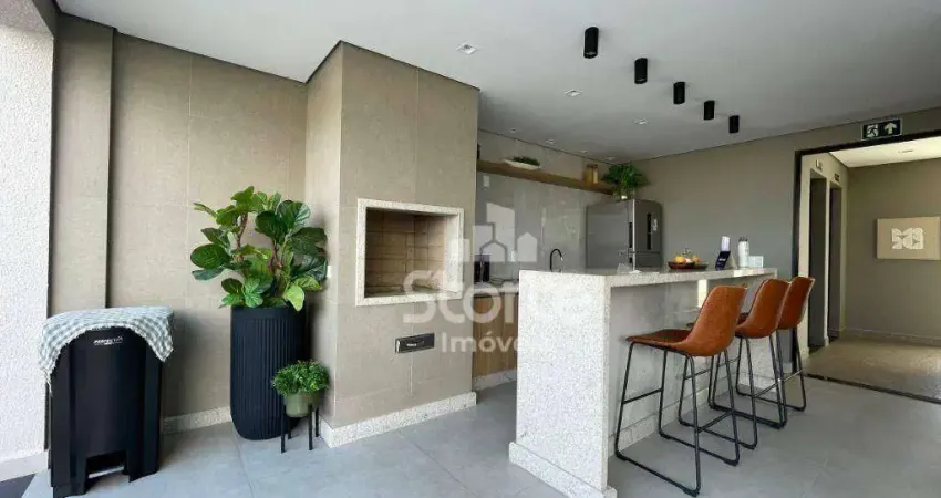 Studio com 1 dormitório para alugar, 34 m² por r$ 2.200/mês - santa maria - uberlândia/mg