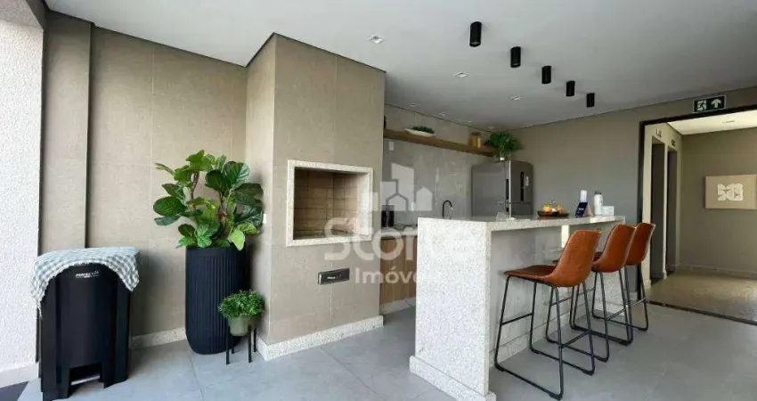 Studio com 1 dormitório para alugar, 34 m² por r$ 2.200/mês - santa maria - uberlândia/mg