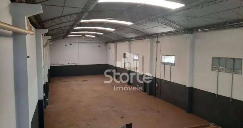 Galpão para alugar, 417 m² por r$ 7.500/mês - custódio pereira - uberlândia/mg