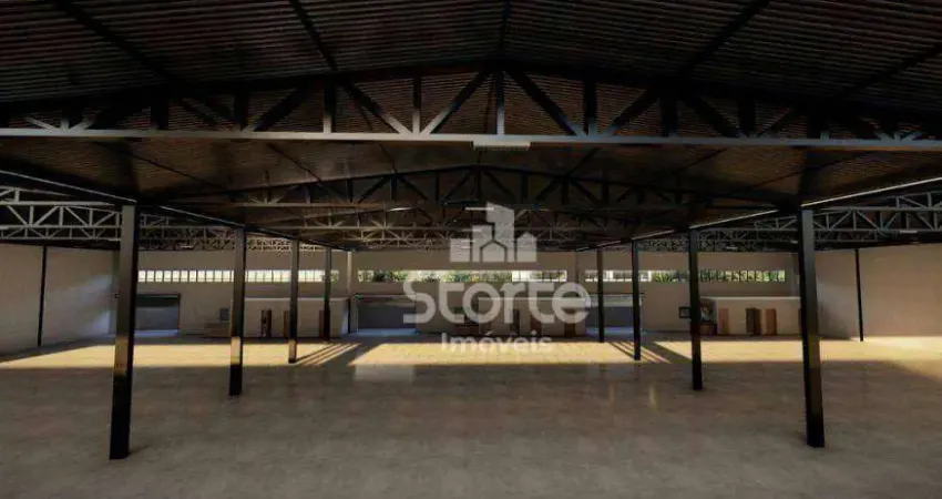 Galpão, 2100 m² - venda por r$ 6.600.000 ou aluguel por r$ 57.000/mês - centro empresarial leste iii - uberlândia/minas gerais