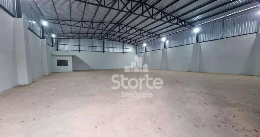 Galpão para alugar, 486 m² por r$ 14.000/mês - tibery rua guatemala 765, av. espanha - uberlândia/mg - captador: isac