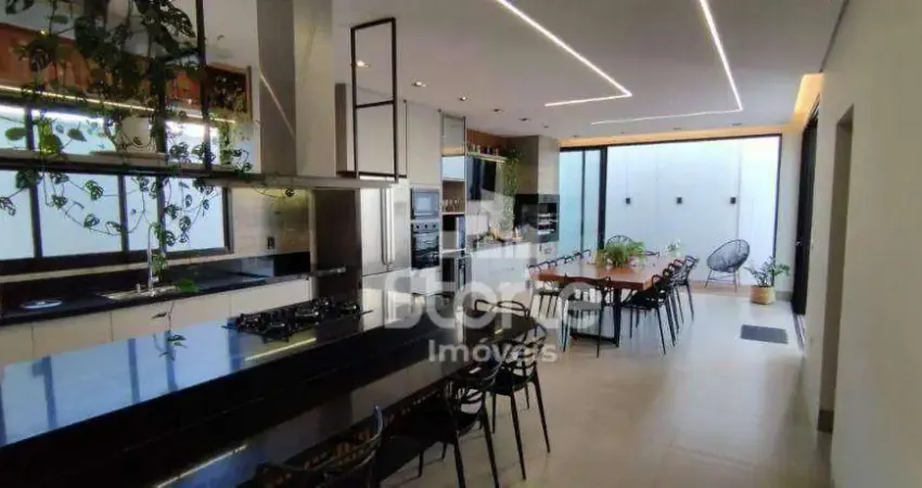 Casa térrea com 3 suítes à venda, 210m² por r$ 2.100.000 - condomínio varanda sul - uberlândia/mg