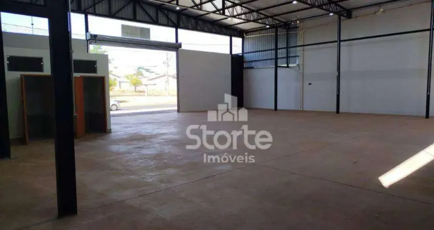 Galpão para alugar, 370 m² por r$ 10.000/mês - jardim patrícia - uberlândia/mg