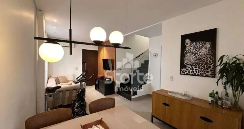 Casa estilo sobrado com 3 dormitórios à venda, 113m² por r$ 850.000 - condomínio quality residence - uberlândia/mg