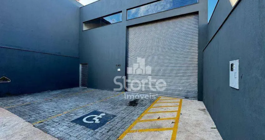 Galpão para alugar, 240 m² por r$ 7.300,00/mês - planalto - uberlândia/mg