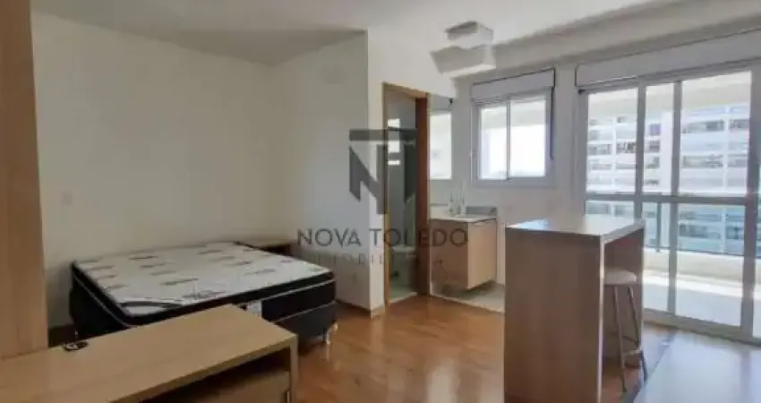 Studio / flat para locação - 40m² - semi-mobilado - edifíco moriah - jardim aquarius