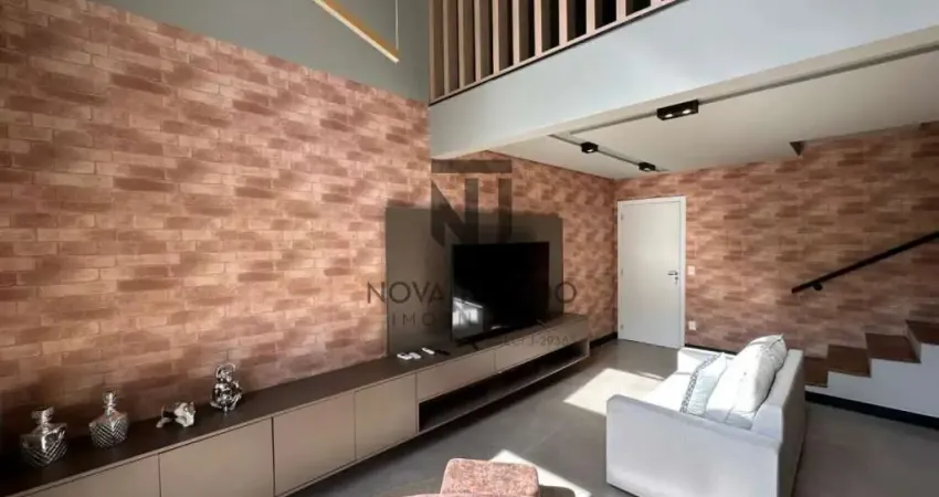 Apartamento duplex de 1 dorm totalmente mobiliado e decorado - 78 metros - jardim aquarius.