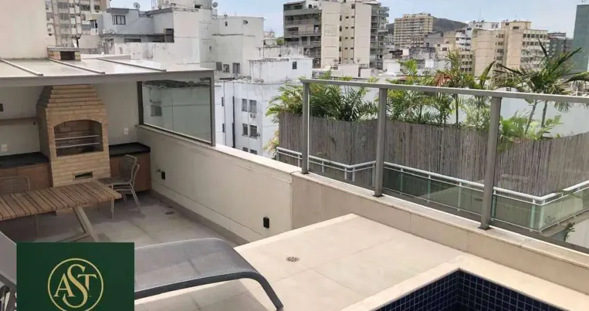 AST IMÓVEIS VENDE cobertura na rua Comendador Queiroz, com 4 quartos, 3 vagas de garagem e com vista mar