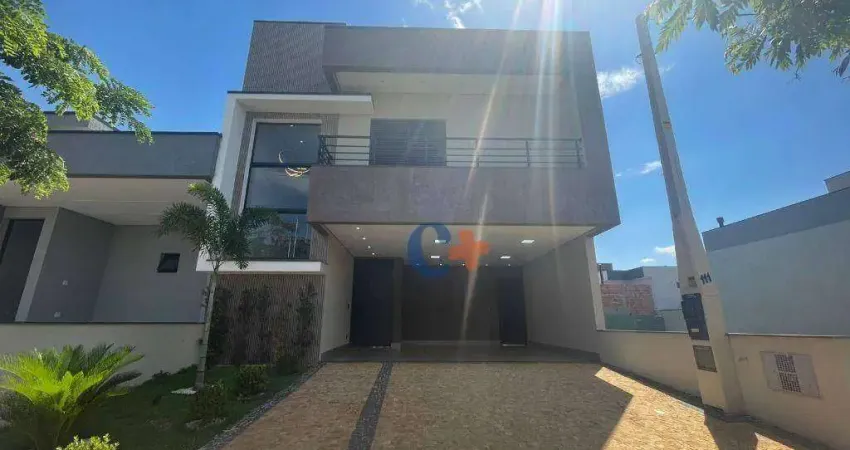 Casa com 3 dormitórios suítes à venda, 182 m² por r$ 1.450.000 - condomínio residencial terras da estância - ala dos ipês - paulínia/sp
