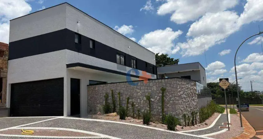 Sobrado com 3 dormitórios suítes à venda, 235 m² por r$ 2.200.000 - condomínio royal garden - paulínia/sp