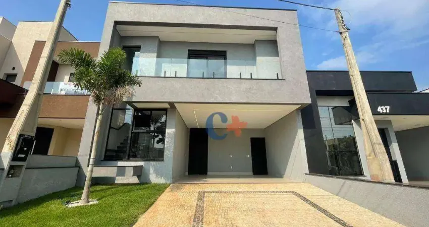 Casa com 3 dormitórios suítes à venda, 168 m² por r$ 1.290.000 - condomínio residencial terras da estância - ala do bosque - paulínia/sp