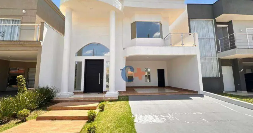 Casa com 3 dormitórios para alugar, 200 m² por r$ 9.457,00/mês - condomínio reserva real - paulínia/sp