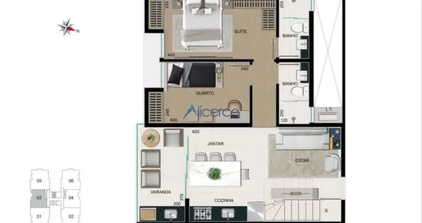 Cobertura com 02 quartos, elevador e duas vagas de garagem, em são mateus