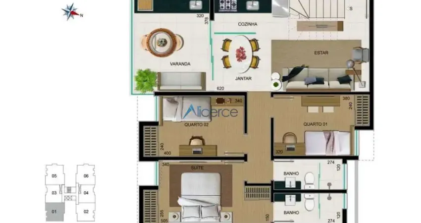 Cobertura 03 quartos, com elevador e 03 vagas de garagem, em são mateus!