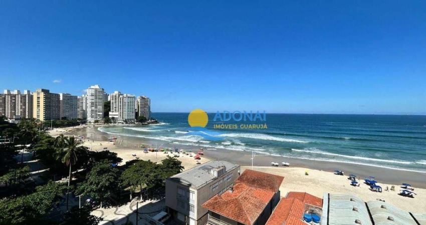 Oportunidade Frente Mar - Apartamento com 3 dormitórios à venda, 170 m² por R$ 1.200.000 - Pitangueiras - Guarujá/SP