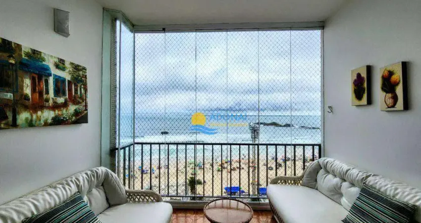 Apartamento com 3 dormitórios à venda, 140 m² por r$ 950.000,00 - pitangueiras - guarujá/sp