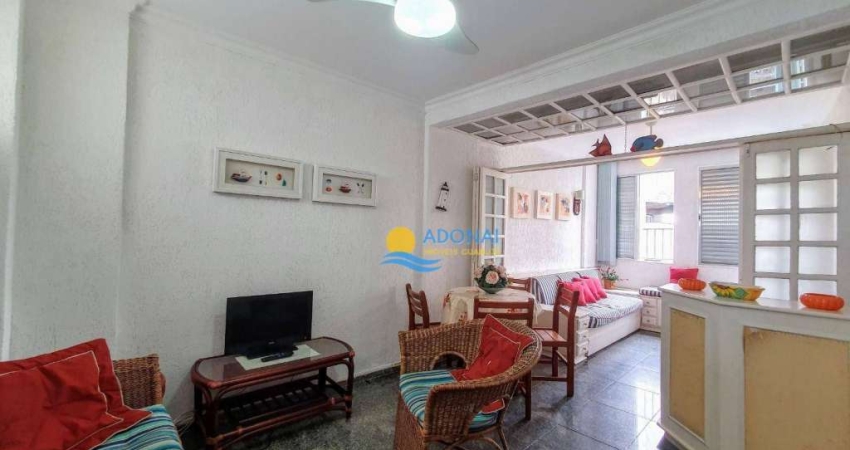 Apartamento com 1 dormitório à venda, 58 m² por R$ 320.000,00 - Pitangueiras - Guarujá/SP