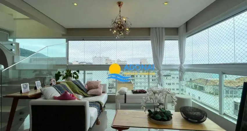 Cobertura com 3 dormitórios à venda, 268 m² por r$ 2.800.000,00 - pitangueiras - guarujá/sp