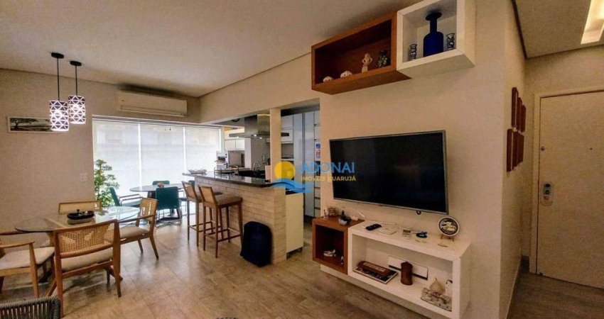 Apartamento com 2 dormitórios à venda, 100 m² por R$ 890.000,00 - Pitangueiras - Guarujá/SP