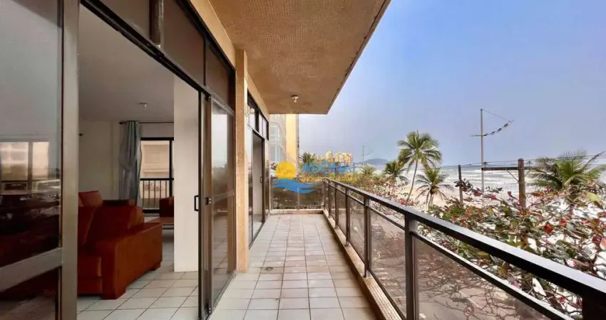 Apartamento com 4 dormitórios à venda, Edifício Frente Mar na Praia das Pitangueiras - Guarujá/SP