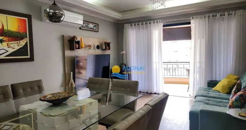 Apartamento com 3 dormitórios à venda, 140 m² por r$ 600.000,00 - enseada - guarujá/sp