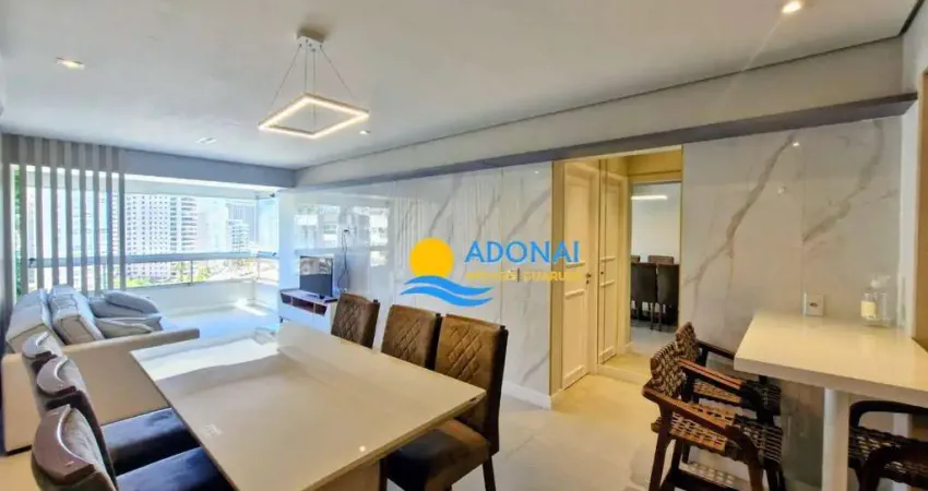 Apartamento com 3 dormitórios à venda, 120 m² por r$ 1.100.000,00 - jardim astúrias - guarujá/sp
