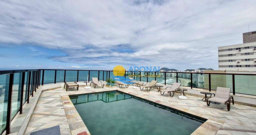 Apartamento com 3 dormitórios à venda, 200 m² por R$ 3.800.000,00 - Pitangueiras - Guarujá/SP