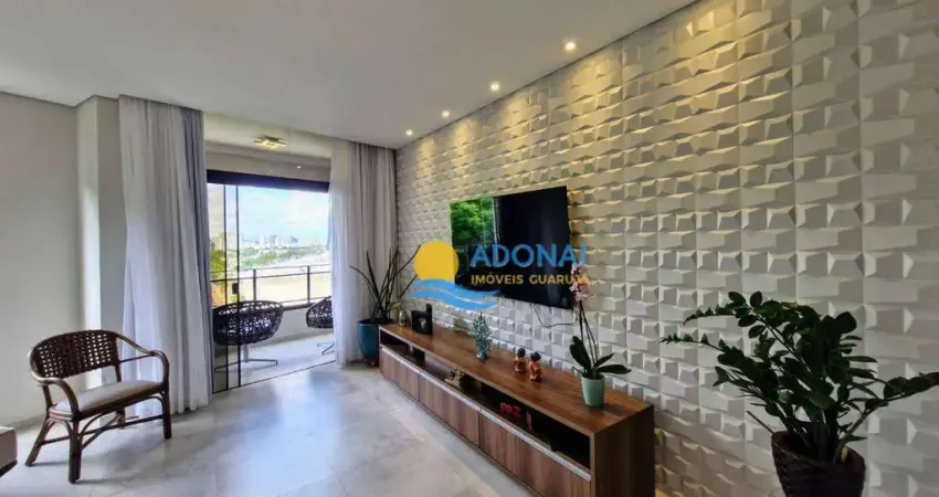 Apartamento com 3 dormitórios à venda, 145 m² por r$ 850.000,00 - pitangueiras - guarujá/sp