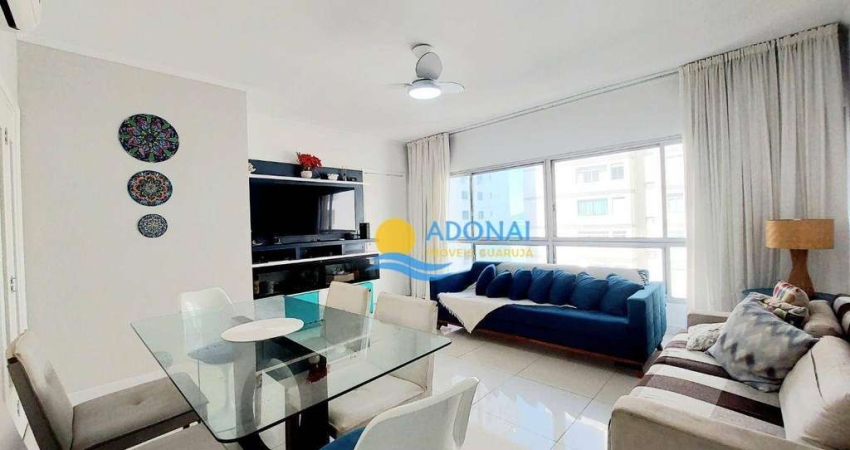 Apartamento reformado, com 3 dormitórios à venda, 100 m² por R$ 680.000 - Jardim Astúrias - Guarujá/SP