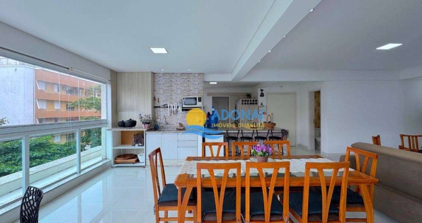 Apartamento com 3 dormitórios à venda, 135 m² por R$ 1.200.000,00 - Enseada - Guarujá/SP