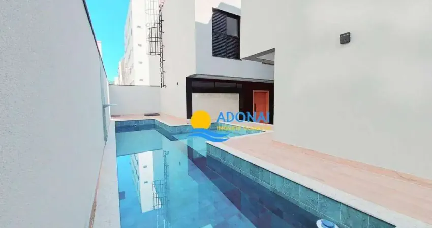 Casa com 3 dormitórios à venda, 90 m² por r$ 750.000 - jardim astúrias - guarujá/sp