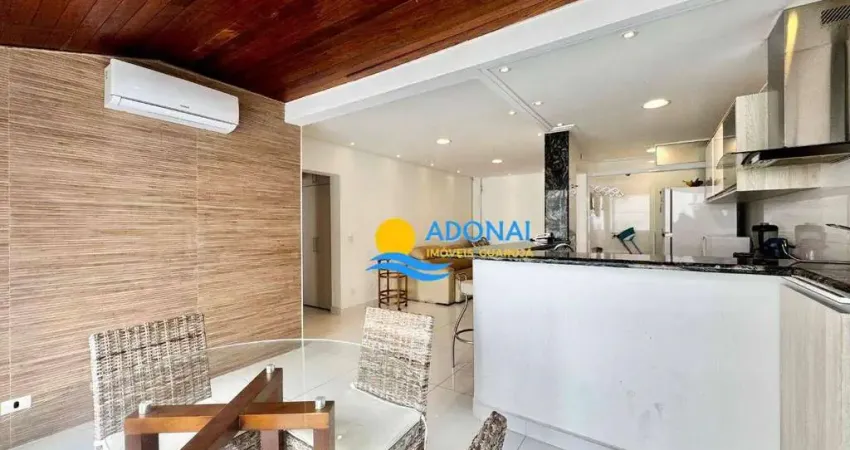 Apartamento com 1 dormitório à venda, 55 m² por r$ 420.000,00 - pitangueiras - guarujá/sp
