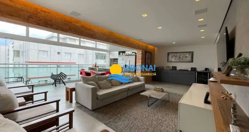 Apartamento com 3 dormitórios à venda, 134 m² por r$ 1.400.000,00 - jardim astúrias - guarujá/sp