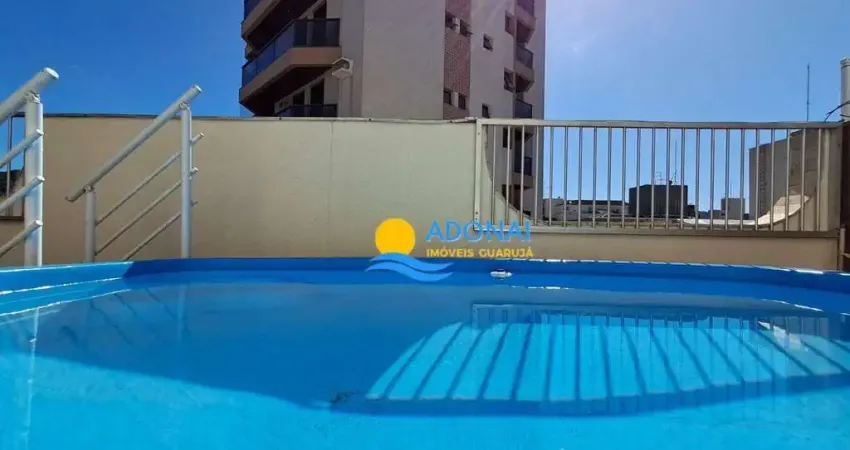 Cobertura com 3 dormitórios à venda, 180 m² por r$ 430.000,00 - enseada - guarujá/sp