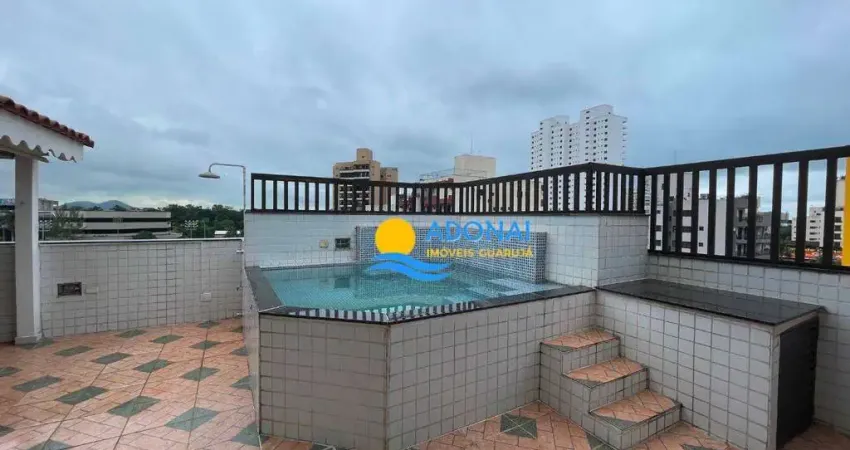 Cobertura com 3 dormitórios à venda, 136 m² por r$ 580.000,00 - enseada - guarujá/sp