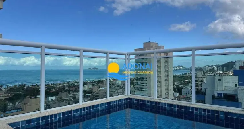 Cobertura com 4 dormitórios à venda, 250 m² por r$ 2.700.000,00 - enseada - guarujá/sp