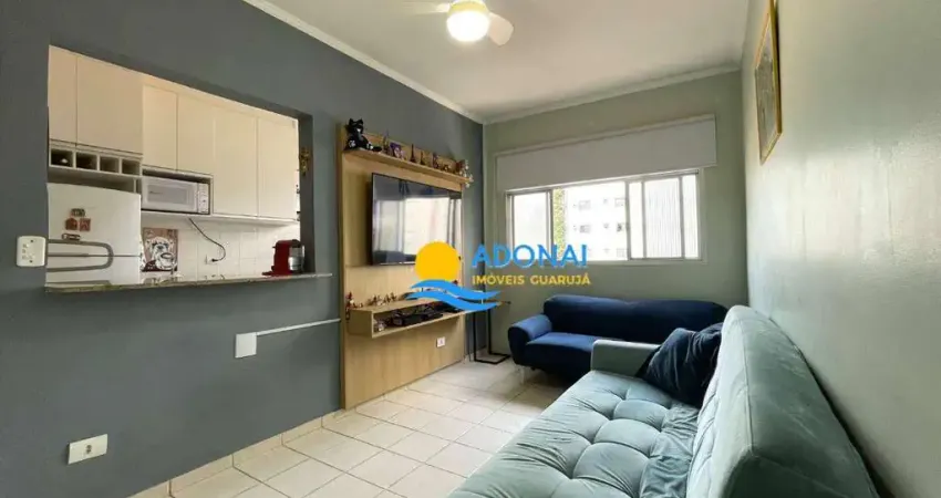 Apartamento com 1 dormitório à venda, 48 m² por r$ 320.000,00 - jardim astúrias - guarujá/sp