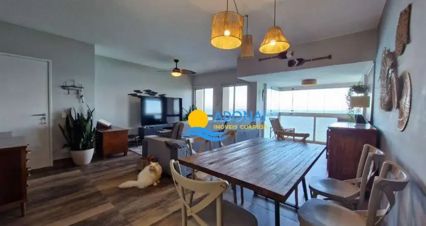 Apartamento com 3 dormitórios à venda, 130 m² por r$ 980.000,00 - pitangueiras - guarujá/sp